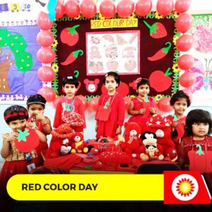 Red color deals day activities